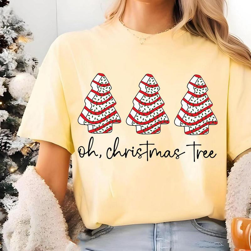 Oh Christmas Tree Shirt, Tree Christmas Sweatshirt, Funny Christmas Sweatshirt, Christmas Cake, Retro Christmas Shirt, Christmas Shirt