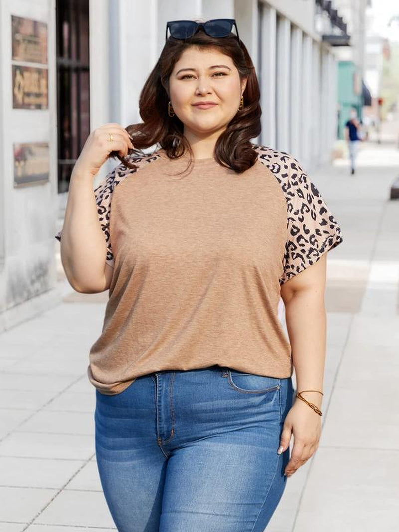 Womens plus Size Tops Floral Bell Sleeves Blouses Summer O Neck Tunic Tees Loose Casual T Shirts