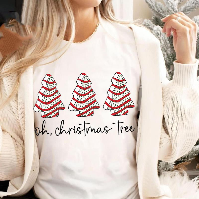 Oh Christmas Tree Shirt, Tree Christmas Sweatshirt, Funny Christmas Sweatshirt, Christmas Cake, Retro Christmas Shirt, Christmas Shirt