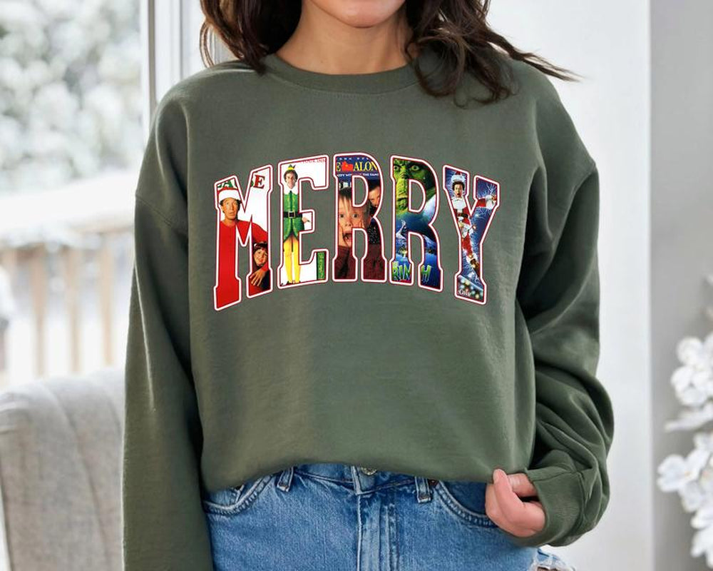 Merry Christmas Movie Sweatshirt, Retro Christmas, Christmas Characters, Christmas Sublimation, Funny Christmas, Tshirt