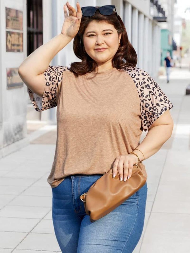 Womens plus Size Tops Floral Bell Sleeves Blouses Summer O Neck Tunic Tees Loose Casual T Shirts