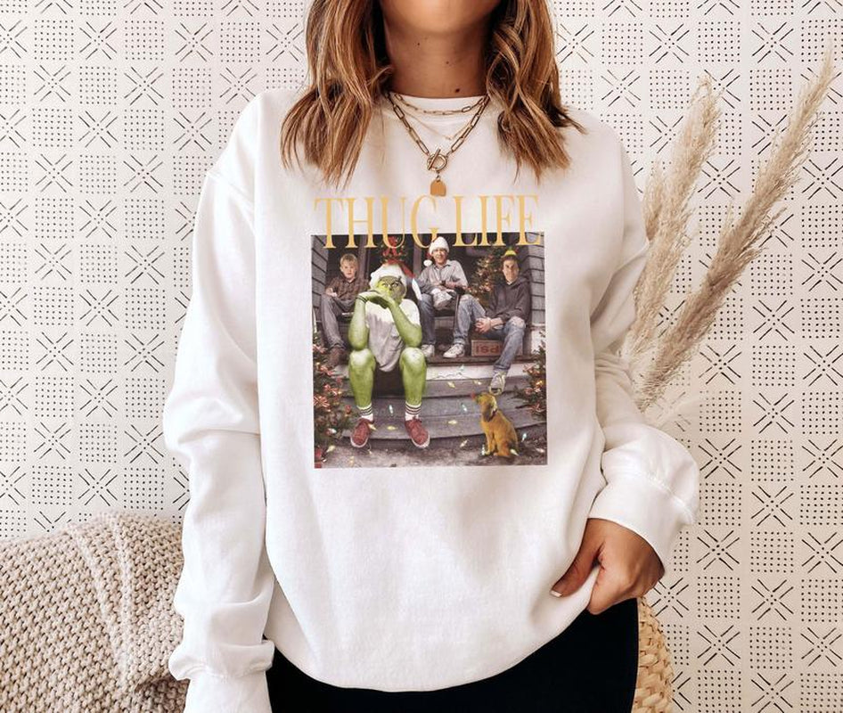 Thug Life Christmas Sweatshirt , Christmas Character Shirt , Funny Christmas Thief , Christmas Movie Shirtthug Life Christmas Sweatshirt , Christmas Character Shirt , Funny Christmas Thief , Christmas Movie Shirt
