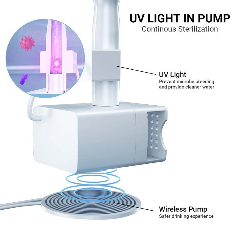 Pet Water Purifier, Automatic Pet Water Dispenser, Pets Drinking Fountain, Water Dispenser for Cats and Dogs, Dog & Cat Accessories