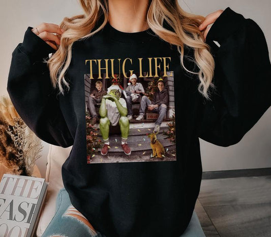 Thug Life Christmas Sweatshirt , Christmas Character Shirt , Funny Christmas Thief , Christmas Movie Shirtthug Life Christmas Sweatshirt , Christmas Character Shirt , Funny Christmas Thief , Christmas Movie Shirt