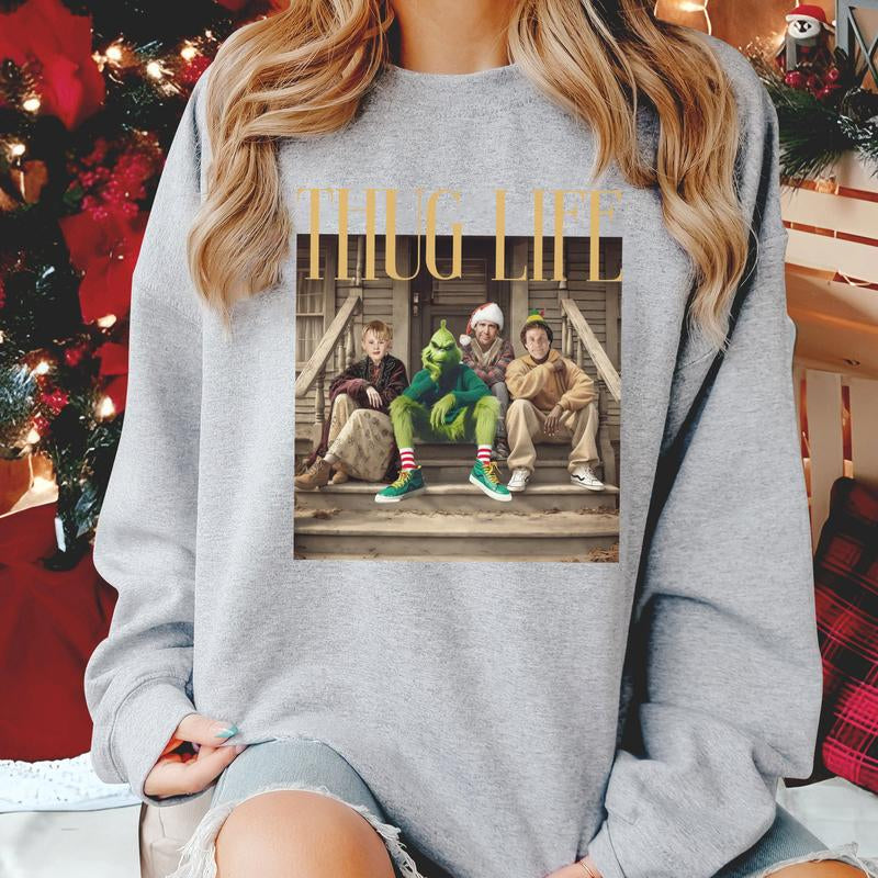 Thug Life Christmas Sweatshirt , Christmas Character Shirt , Funny Christmas Thief , Christmas Movie Shirtthug Life Christmas Sweatshirt , Christmas Character Shirt , Funny Christmas Thief , Christmas Movie Shirt