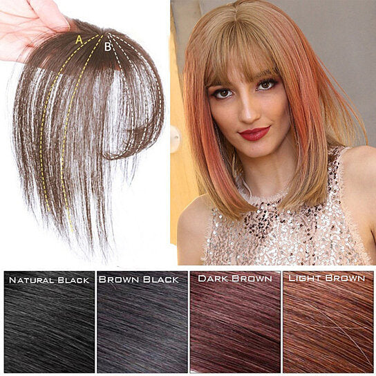 Fashion 3D Air Fringe Ultra-thin Seamless Fake Bang Wig Hair Extension Hairpiece