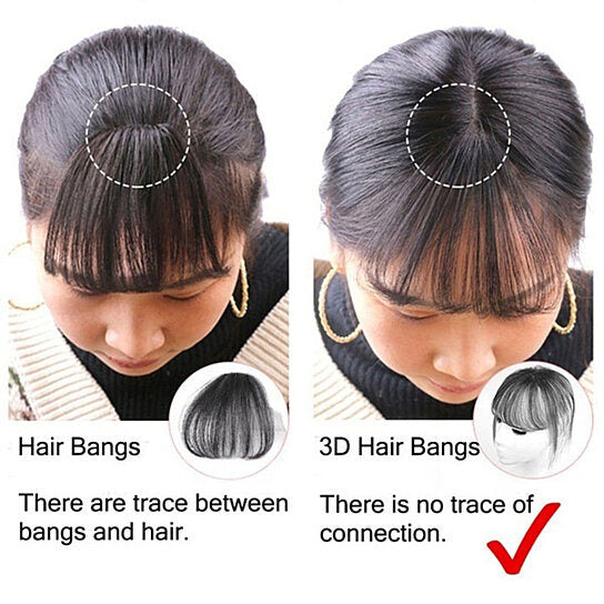 Fashion 3D Air Fringe Ultra-thin Seamless Fake Bang Wig Hair Extension Hairpiece