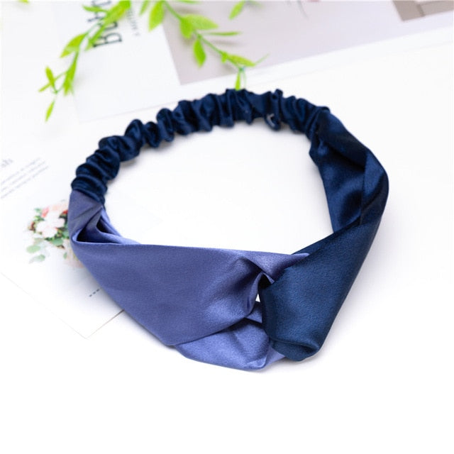 Fashion Women Girls Summer Bohemian Hair Bands Print Headbands Vintage Cross Turban Bandage Bandanas HairBands Hair Accessories