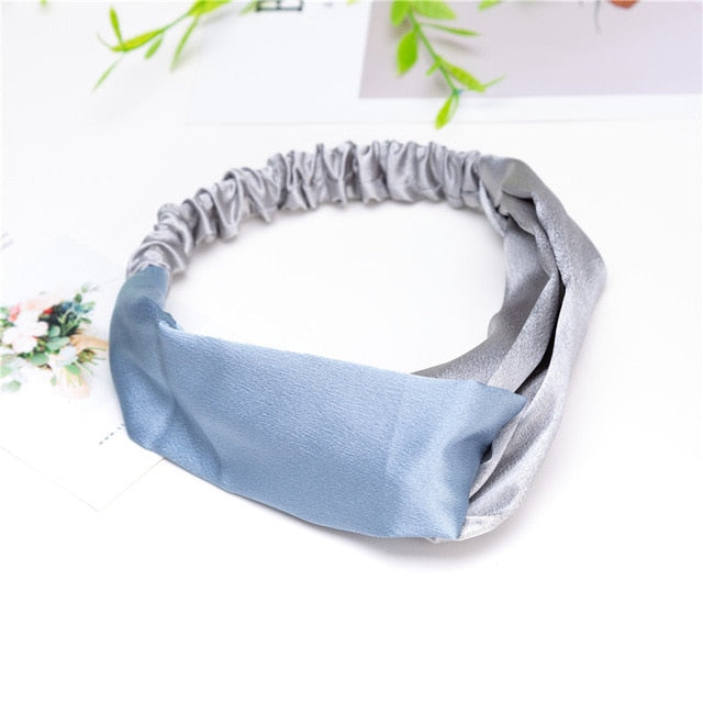 Fashion Women Girls Summer Bohemian Hair Bands Print Headbands Vintage Cross Turban Bandage Bandanas HairBands Hair Accessories