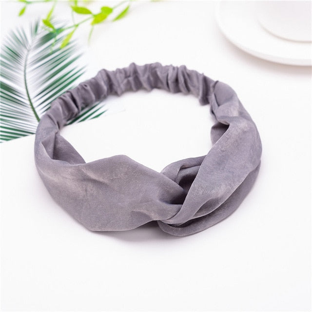 Fashion Women Girls Summer Bohemian Hair Bands Print Headbands Vintage Cross Turban Bandage Bandanas HairBands Hair Accessories