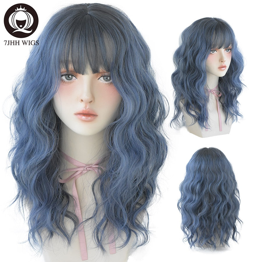 Long Omber Brown Hair Layered Heat Resistant Cosplay Party Synthetic Wig