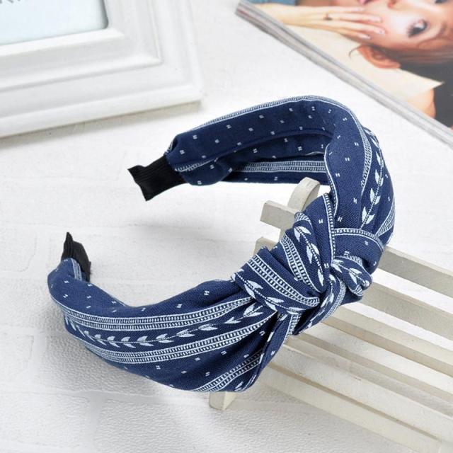 New Women Headband Twist - Girl Bows Cross Turban Hairbands Headwear