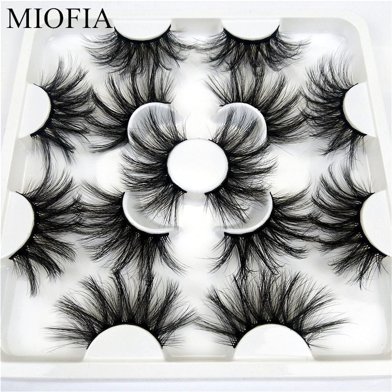 Faux Mink fluffy messy 3d eyelashes 25mm mink lashes