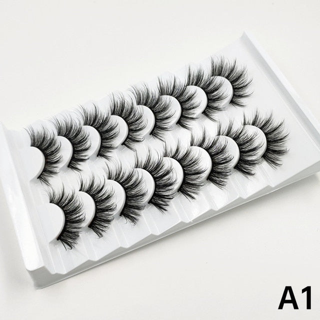 Faux Mink fluffy messy 3d eyelashes 25mm mink lashes