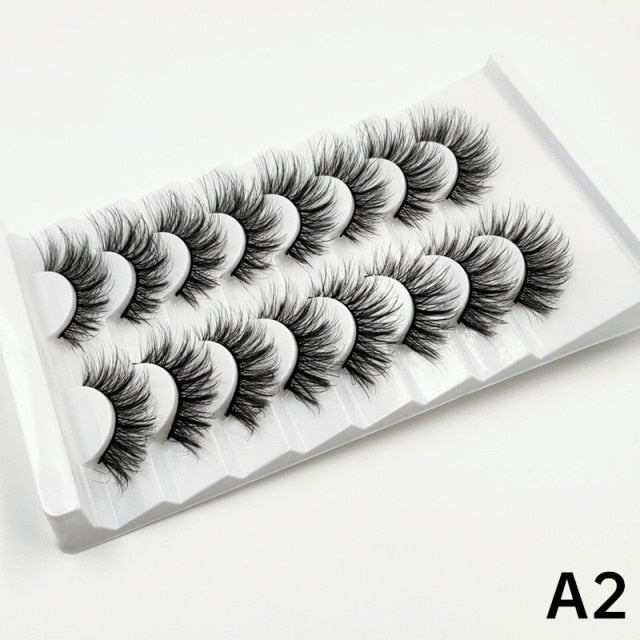 Faux Mink fluffy messy 3d eyelashes 25mm mink lashes