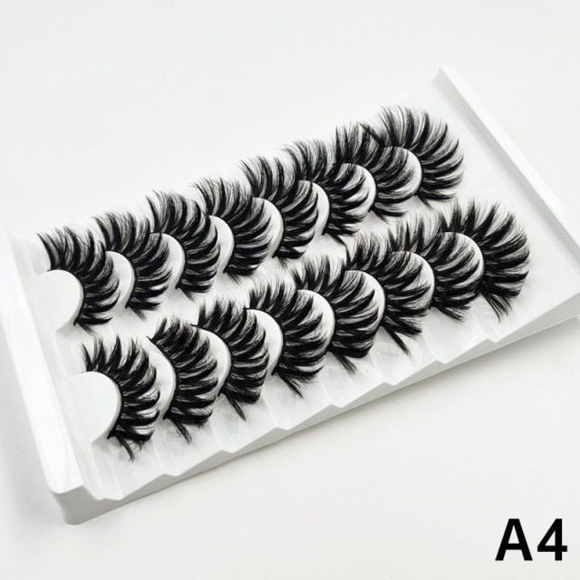 Faux Mink fluffy messy 3d eyelashes 25mm mink lashes