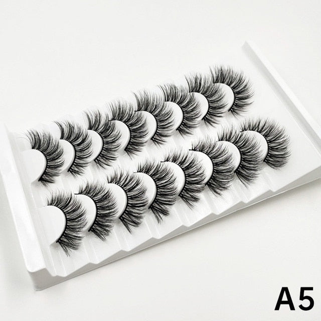 Faux Mink fluffy messy 3d eyelashes 25mm mink lashes