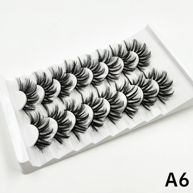 Faux Mink fluffy messy 3d eyelashes 25mm mink lashes