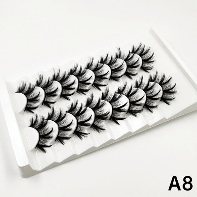 Faux Mink fluffy messy 3d eyelashes 25mm mink lashes