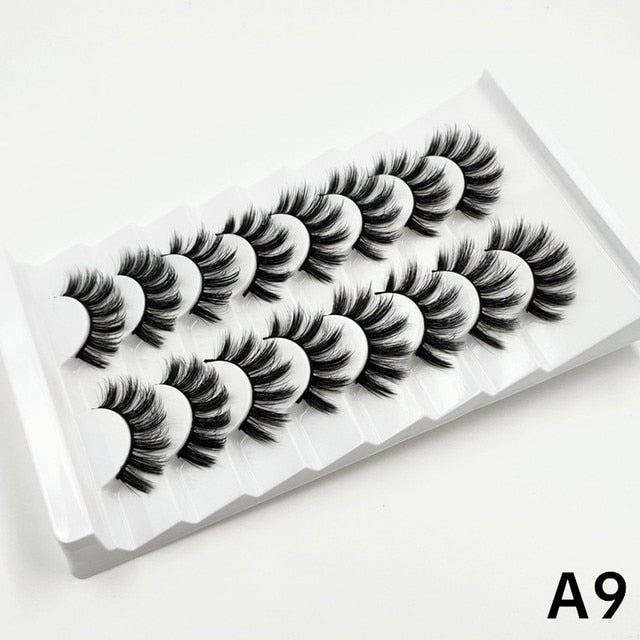 Faux Mink fluffy messy 3d eyelashes 25mm mink lashes