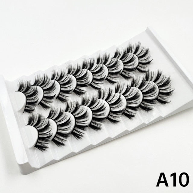 Faux Mink fluffy messy 3d eyelashes 25mm mink lashes