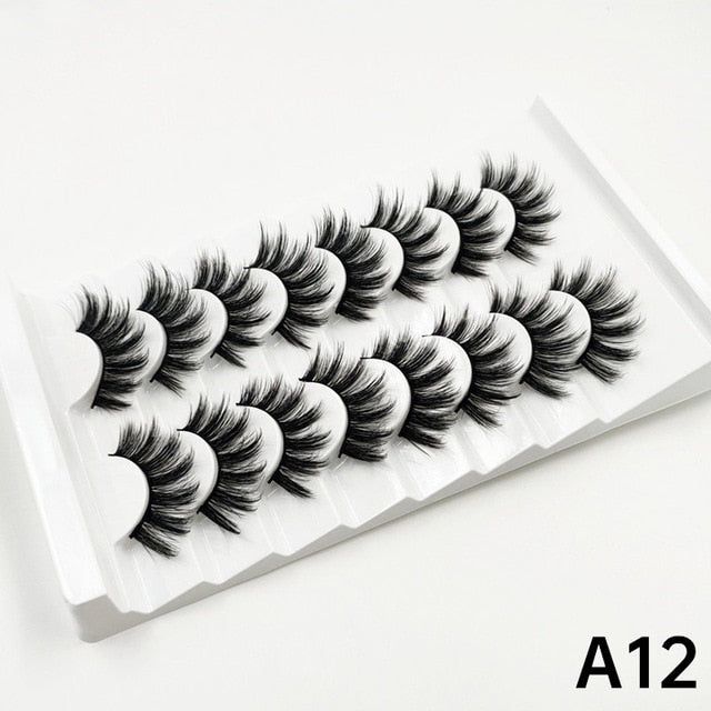 Faux Mink fluffy messy 3d eyelashes 25mm mink lashes