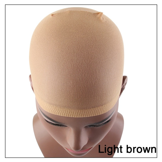 2Pcs Brown High Quality Wig Cap