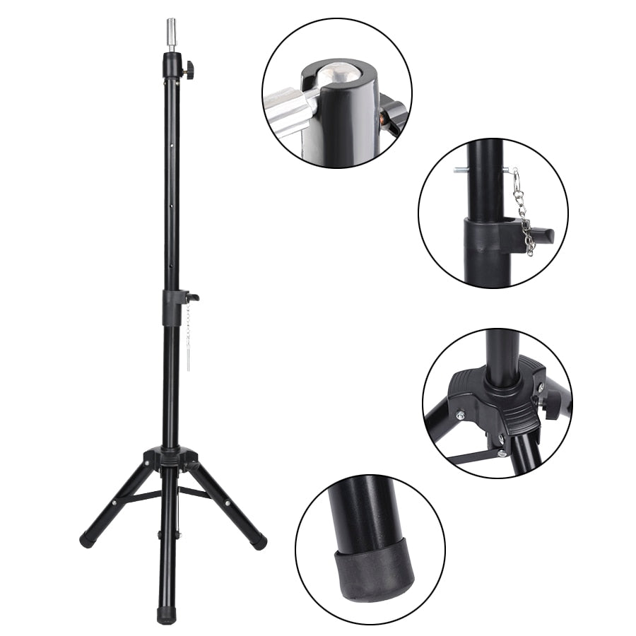 125Cm Adjustable Tripod Stand For Mannequin Head