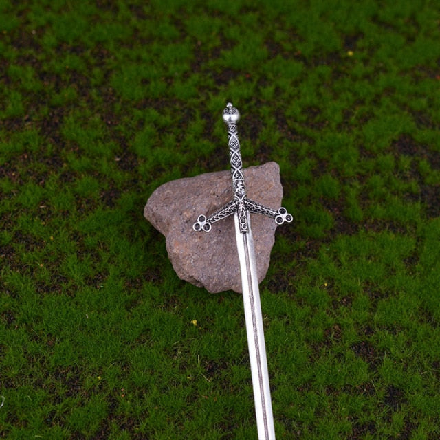Witch Sword Crescent Moon Goddess Hair Stick Jewelry For Women