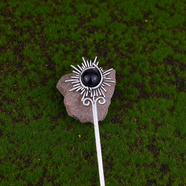 Witch Sword Crescent Moon Goddess Hair Stick Jewelry For Women