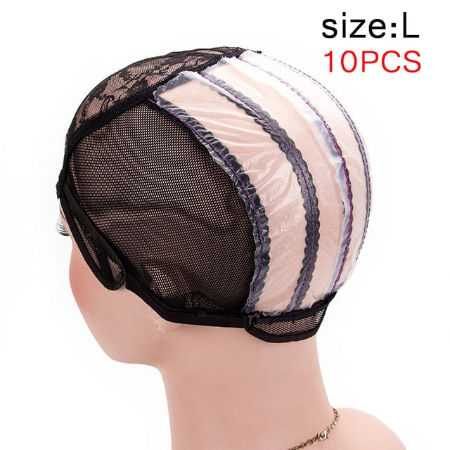 5-10Pcs Wig Cap With Adjustable Wig Net