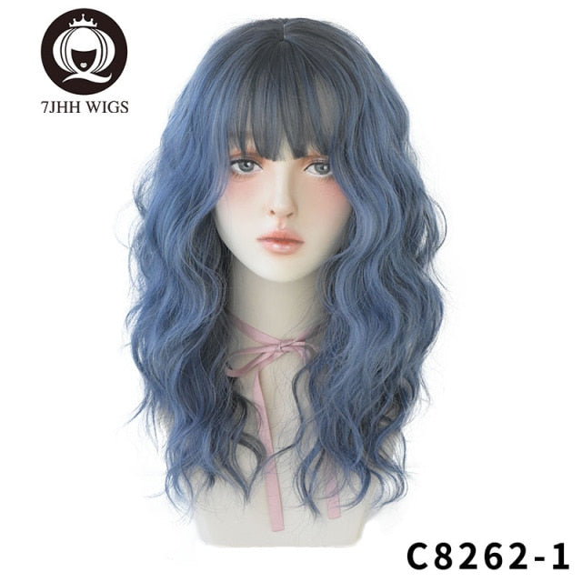 Long Omber Brown Hair Layered Heat Resistant Cosplay Party Synthetic Wig