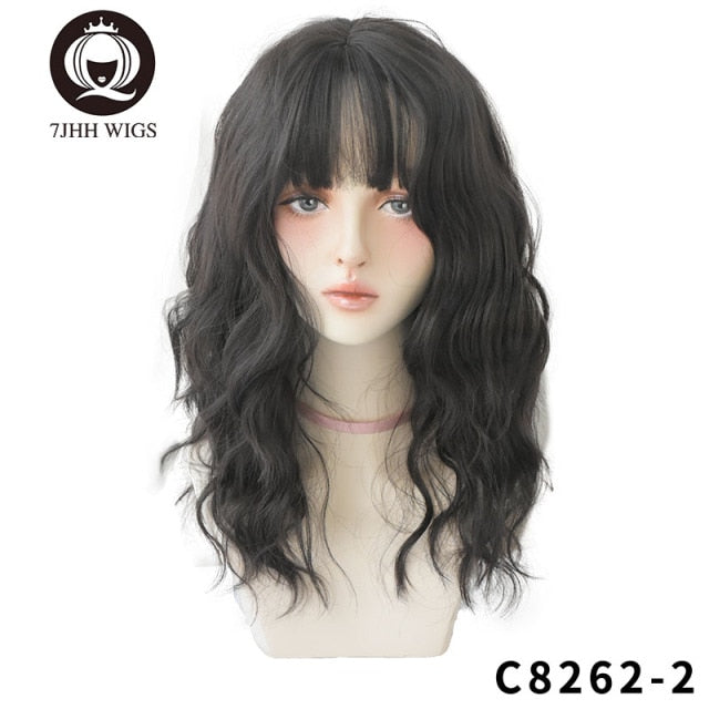Long Omber Brown Hair Layered Heat Resistant Cosplay Party Synthetic Wig