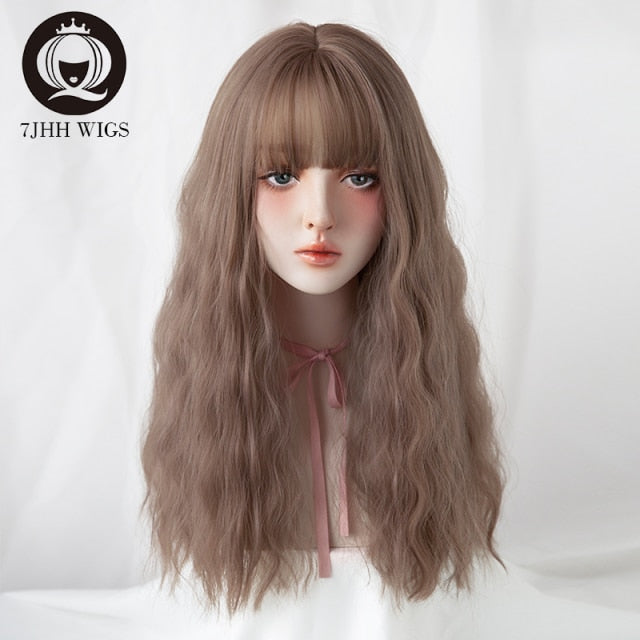 Long Omber Brown Hair Layered Heat Resistant Cosplay Party Synthetic Wig