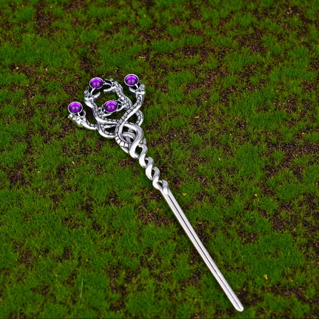 Witch Sword Crescent Moon Goddess Hair Stick Jewelry For Women