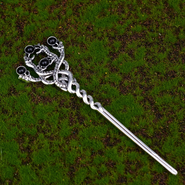 Witch Sword Crescent Moon Goddess Hair Stick Jewelry For Women