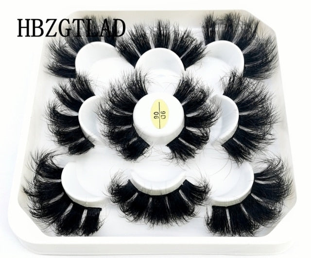 NEW 2-5 Pairs 10-25mm Natural 3D False Eyelashes Dramatic Volume Fake Lashes Makeup Mink Lashes Extension Makeup Tool Kit Cilios