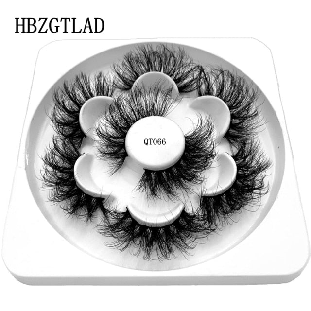 NEW 2-5 Pairs 10-25mm Natural 3D False Eyelashes Dramatic Volume Fake Lashes Makeup Mink Lashes Extension Makeup Tool Kit Cilios