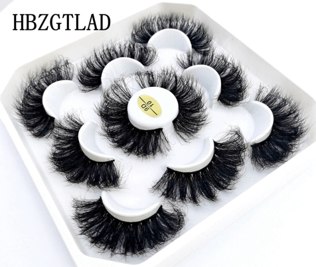 NEW 2-5 Pairs 10-25mm Natural 3D False Eyelashes Dramatic Volume Fake Lashes Makeup Mink Lashes Extension Makeup Tool Kit Cilios