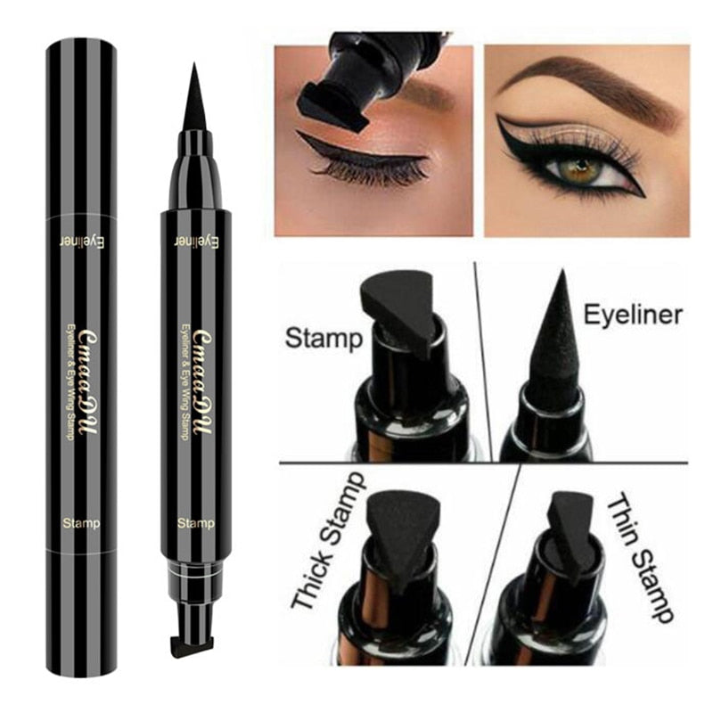 Double head Black Long Lasting EyeLiner Pencil