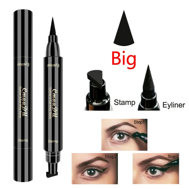 Double head Black Long Lasting EyeLiner Pencil