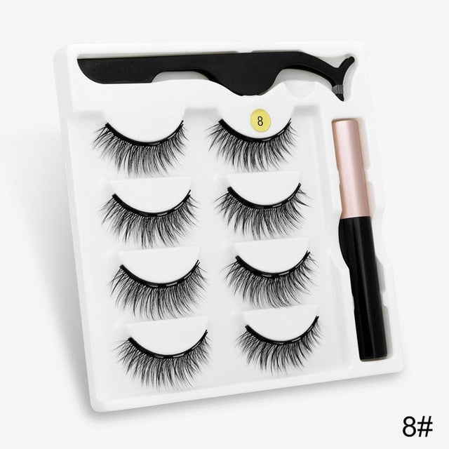 3D Mink Eyelashes with Magnetic Eyeliner