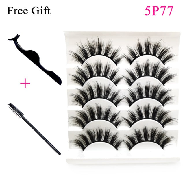 3D Mink Fluffy lashes Set For Wholesale