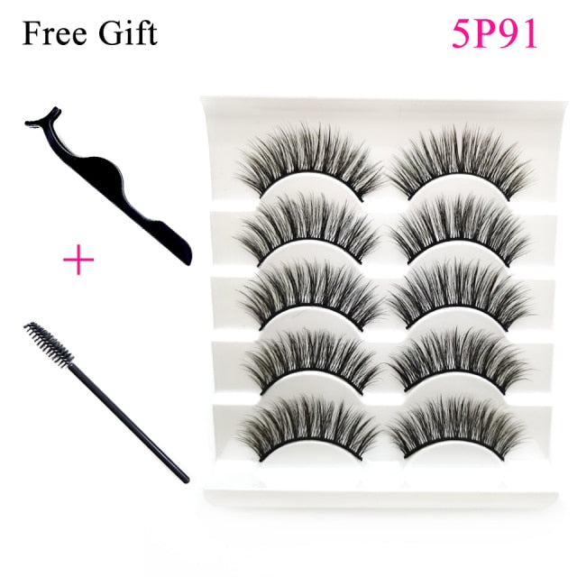 3D Mink Fluffy lashes Set For Wholesale