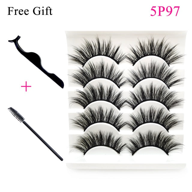 3D Mink Fluffy lashes Set For Wholesale