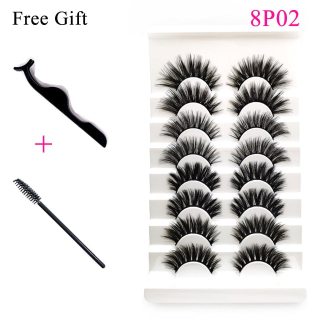 3D Mink Fluffy lashes Set For Wholesale