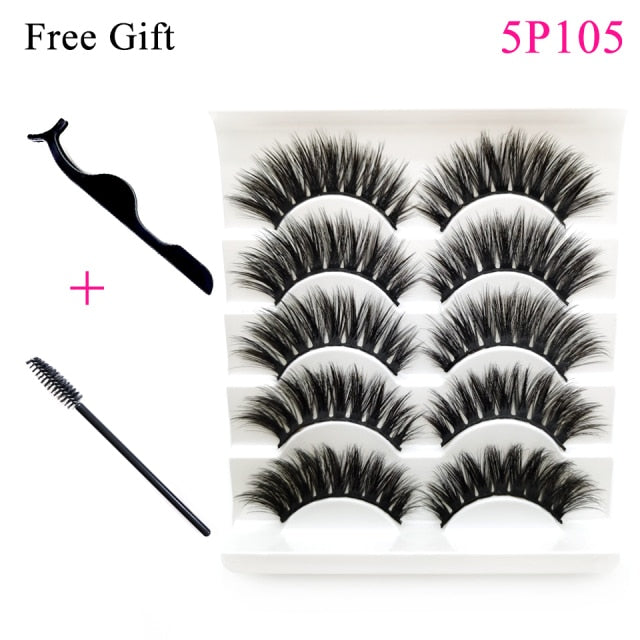 3D Mink Fluffy lashes Set For Wholesale