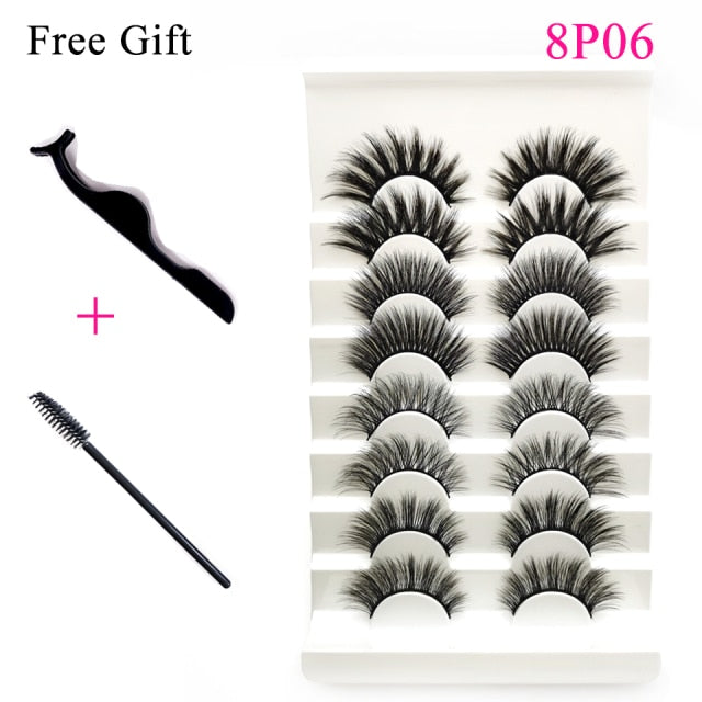 3D Mink Fluffy lashes Set For Wholesale