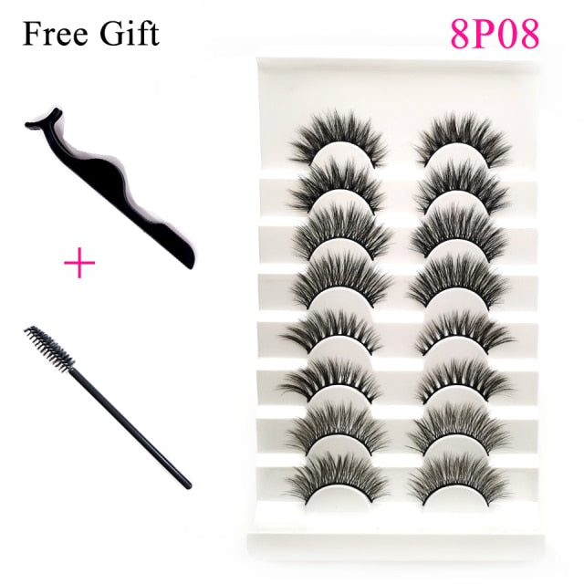 3D Mink Fluffy lashes Set For Wholesale