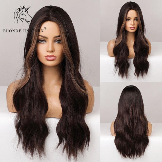 Synthetic Blonde Long Heat Resistant Wig